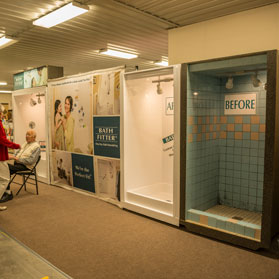 Bath Fitters at Walnut Creek Amish Flea Market in Holmes County near Sugarcreek,Ohio