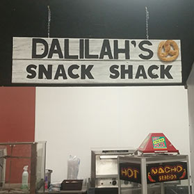 Delilah's snack shack at the Walnut Creek Amish Fleamarket in Ohio