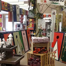 Cornhole Bandits at the Walnut Creek Amish Flea Market near Sugarcreek, Ohio in Amish Country