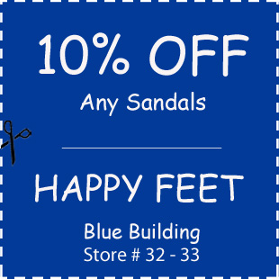 Happy Feet with Pali Hawaii sandals are soft whipped rubber sandals, the soft rubber molds to your feet at the Walnut Creek Amish Flea Market in Ohio