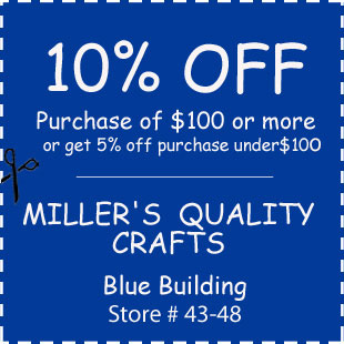 Miller's Quality Crafts Specializing in local Amish-made wood products at the Walnut Creek Amish Flea Market