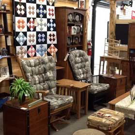 JF Furniture Amish made furniture at the  Walnut Creek Amish Flea Market